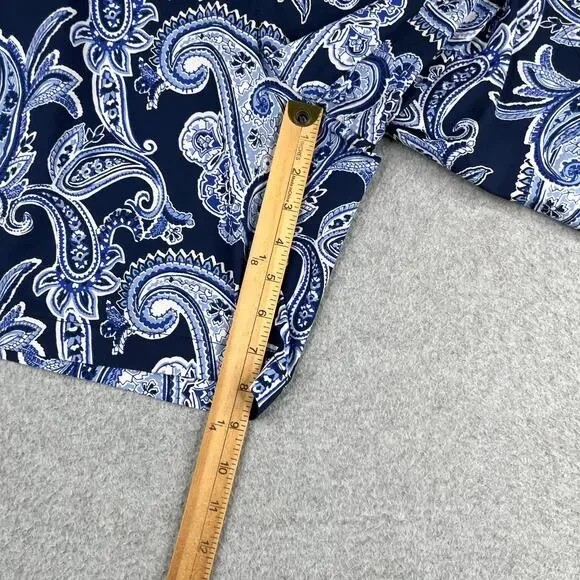 Polo Ralph Lauren Paisley Shorts mens Size 38 Blue Pocket Stretch Straight - Picture 3 of 11